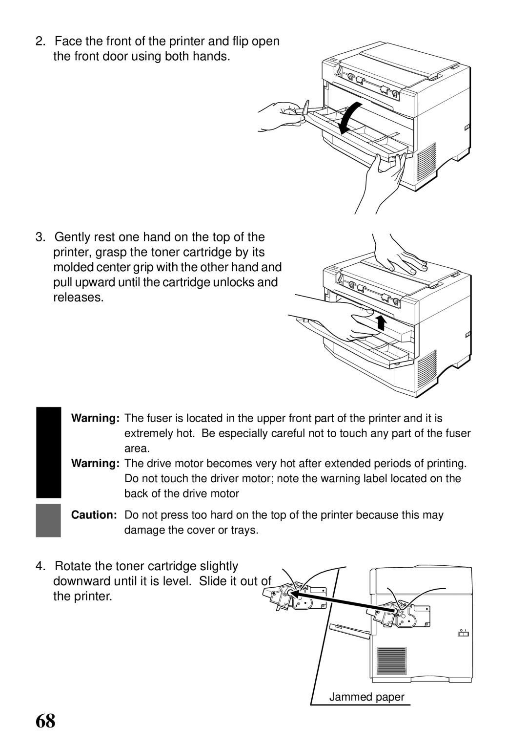 Star Micronics 4000 user manual Jammed paper 