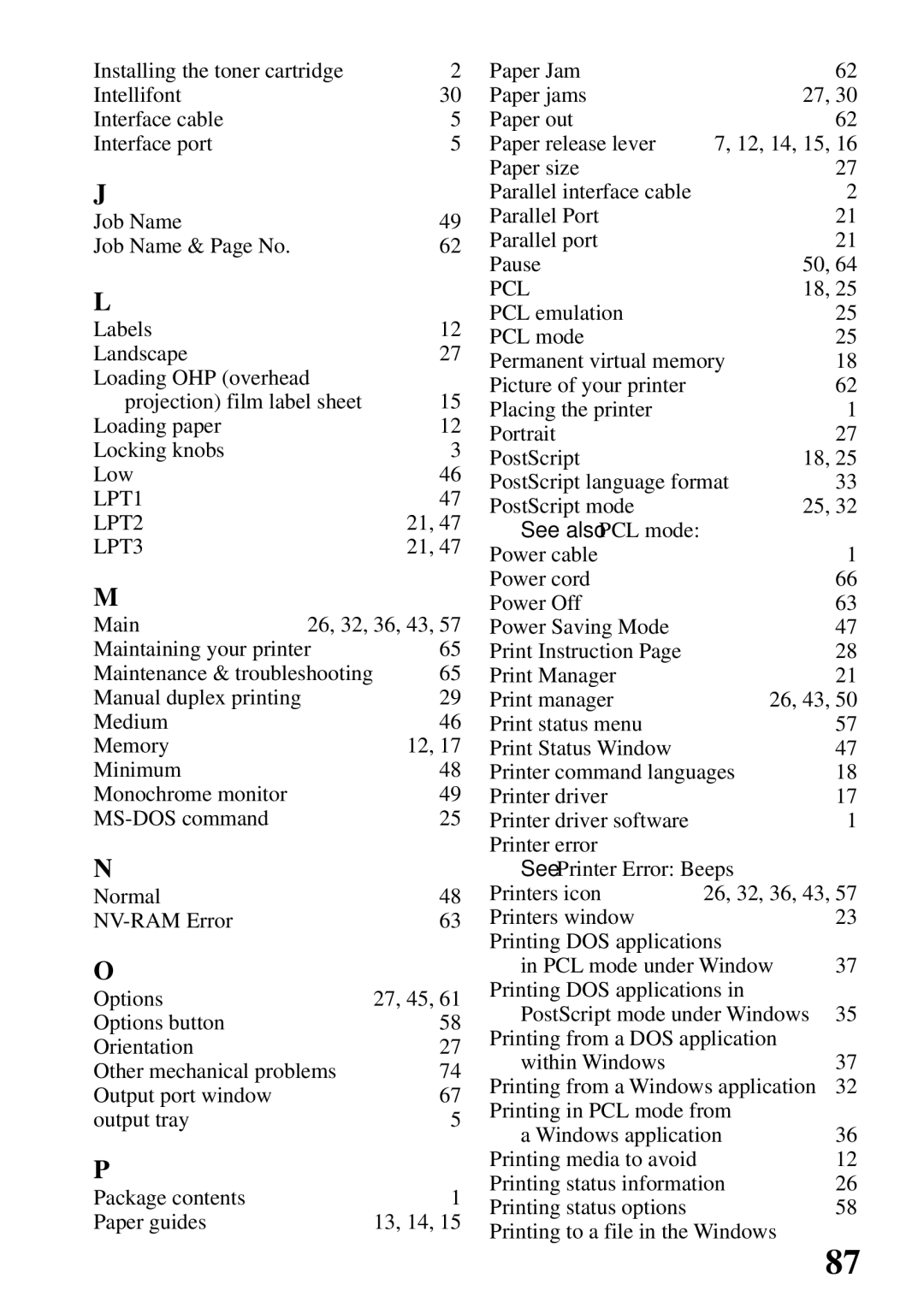 Star Micronics 4000 user manual See also PCL mode 