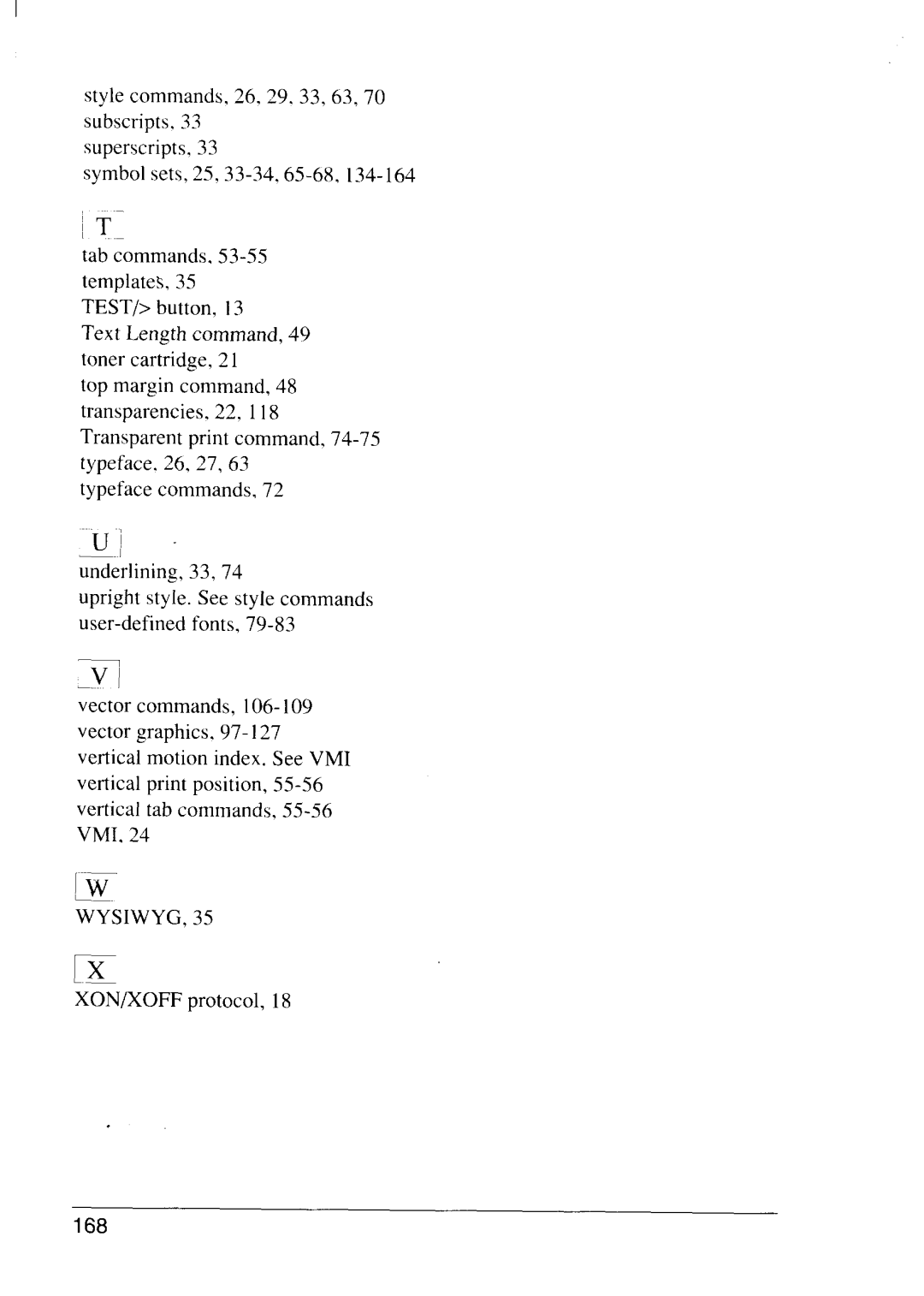 Star Micronics 4111 manual 168 