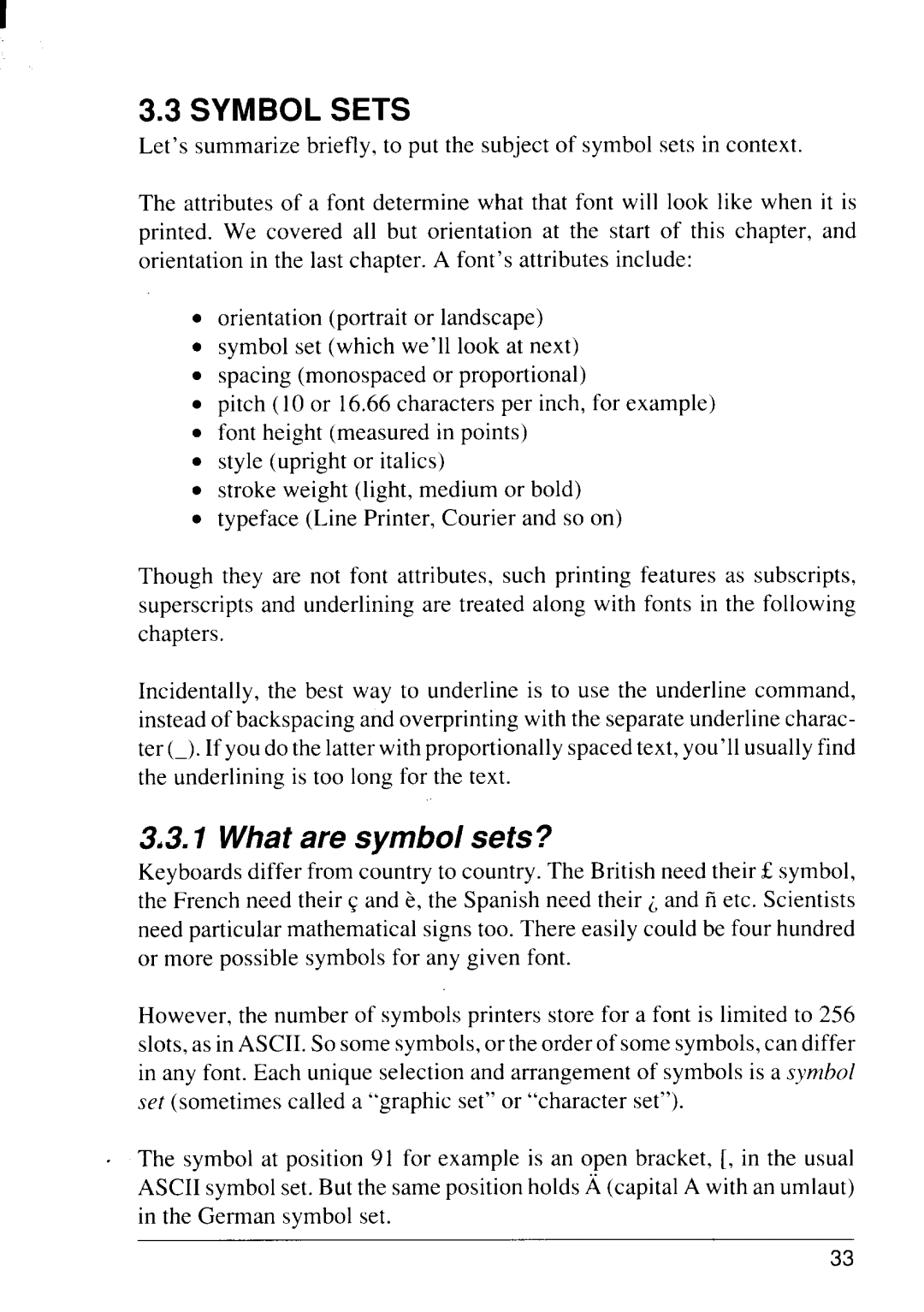 Star Micronics 4111 manual Symbol Sets, What are symbol sets? 