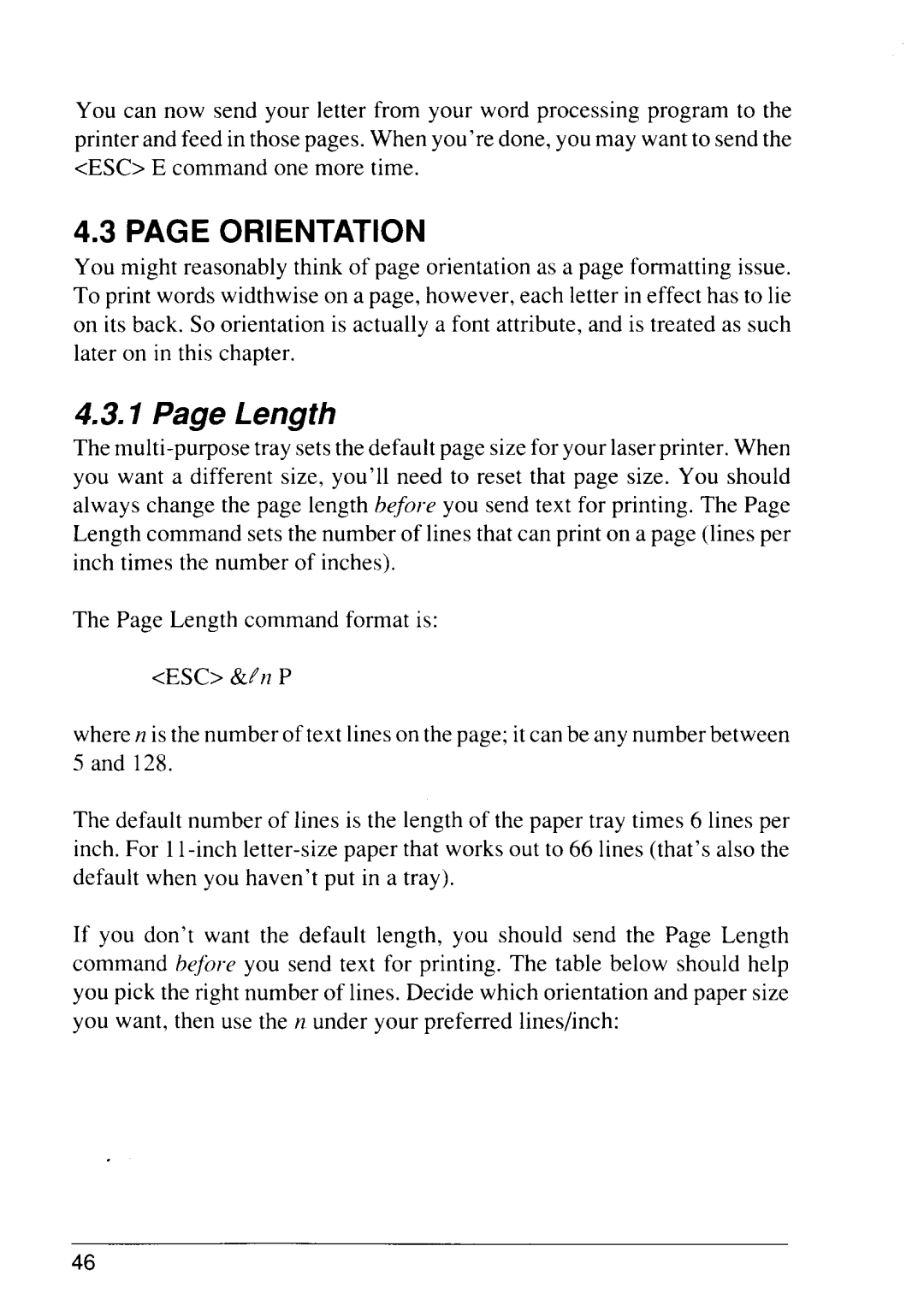 Star Micronics 4111 manual Orientation, Length 