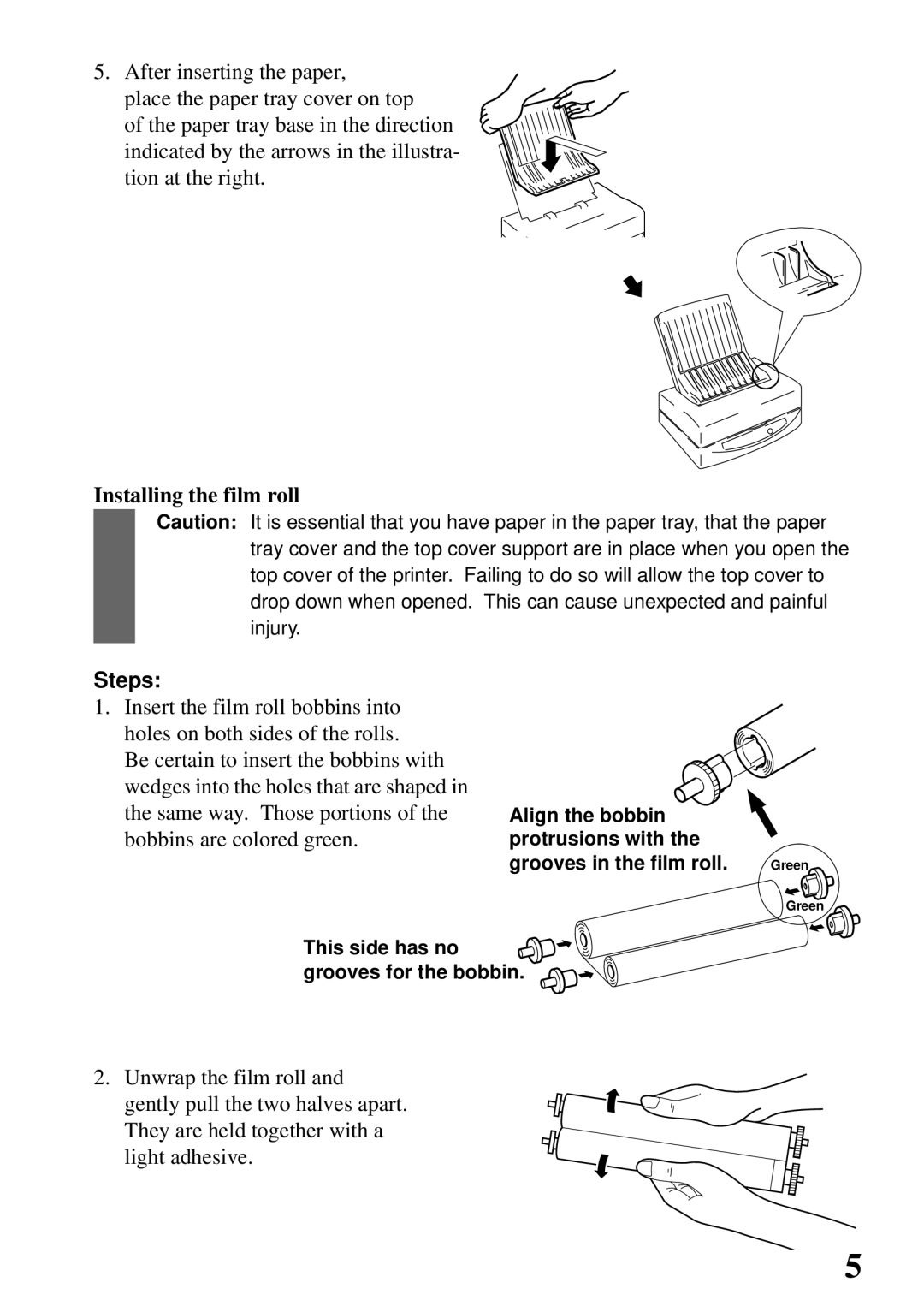 Star Micronics 800C user manual Grooves for the bobbin 