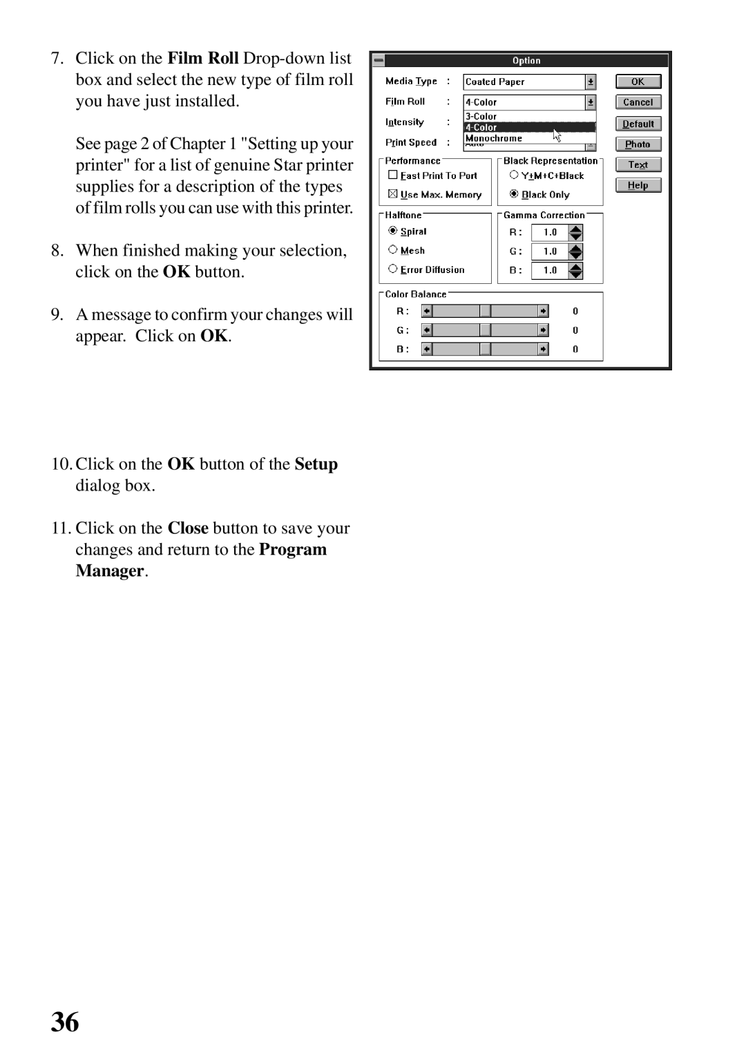 Star Micronics 800C user manual 