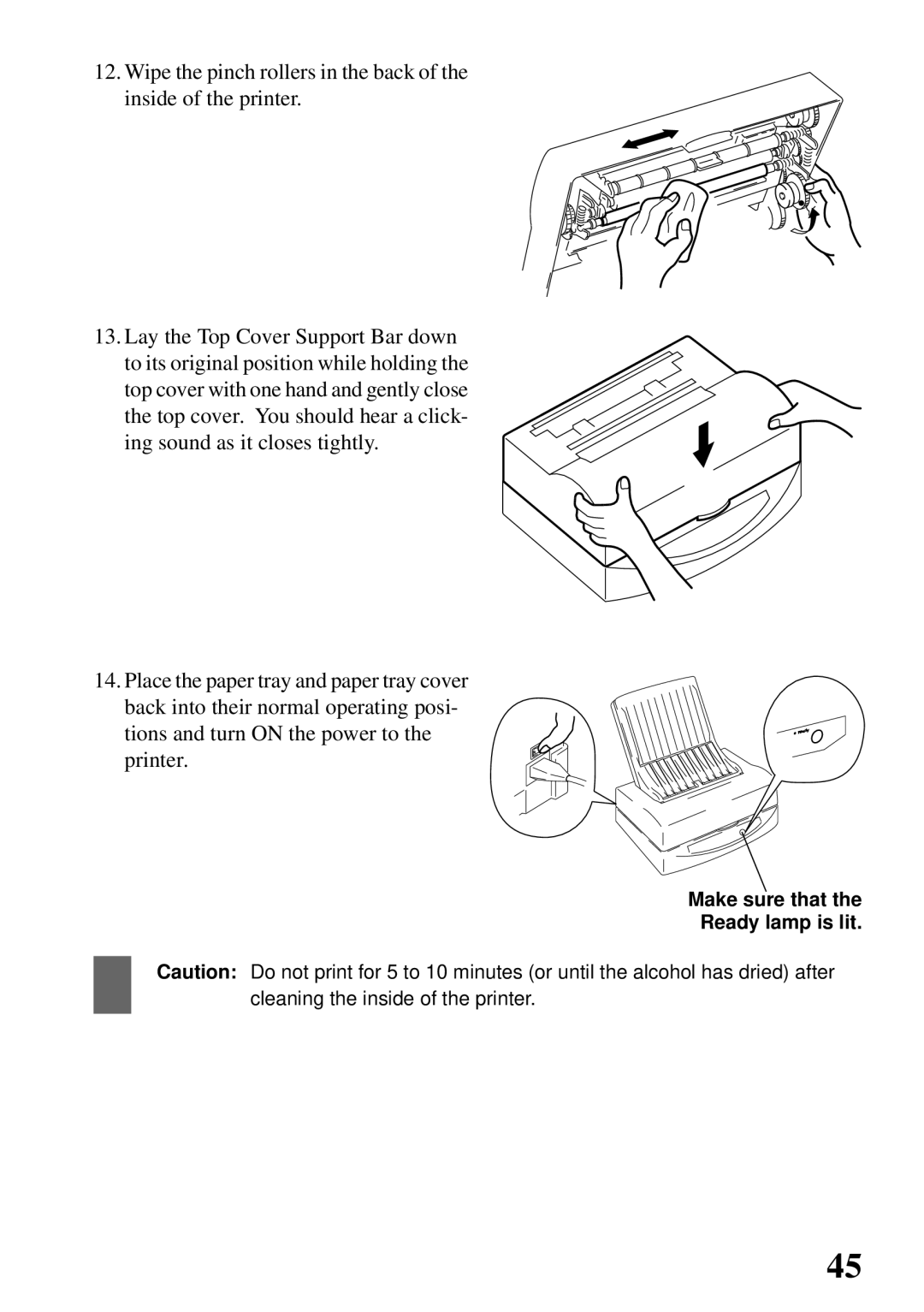 Star Micronics 800C user manual Make sure that Ready lamp is lit 