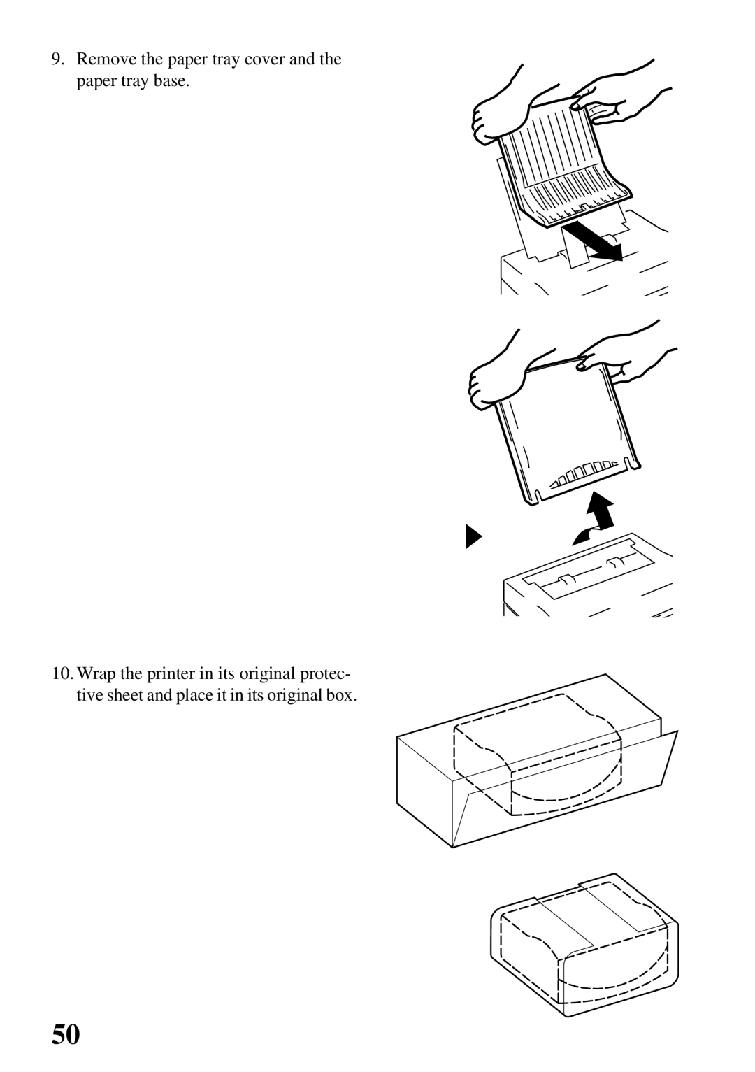 Star Micronics 800C user manual Remove the paper tray cover and the paper tray base 