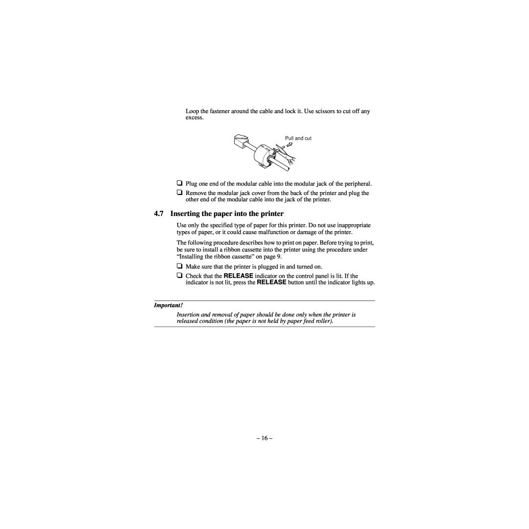Star Micronics CBM-820 manual Inserting the paper into the printer 