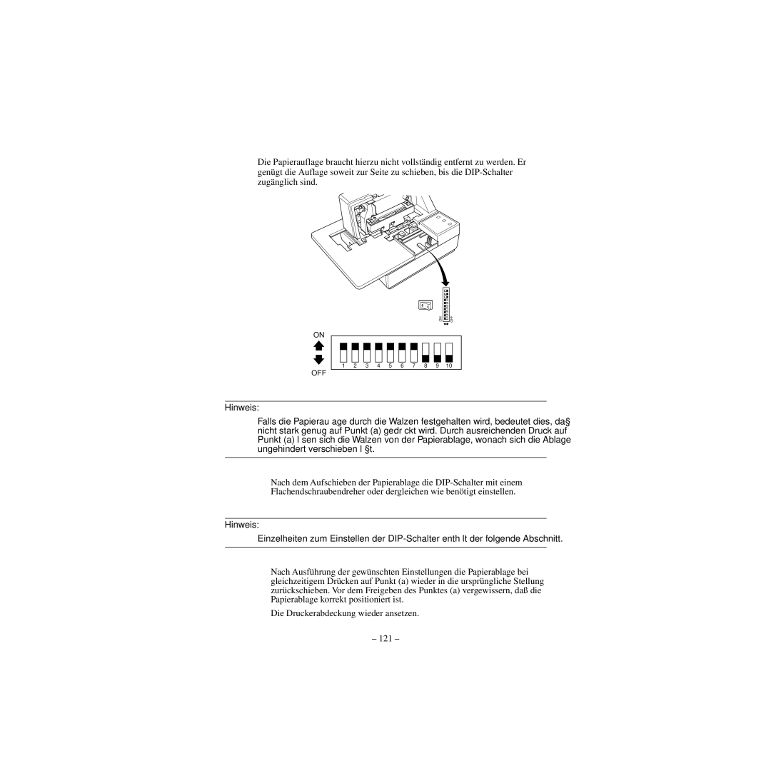 Star Micronics CBM-820 manual Hinweis 