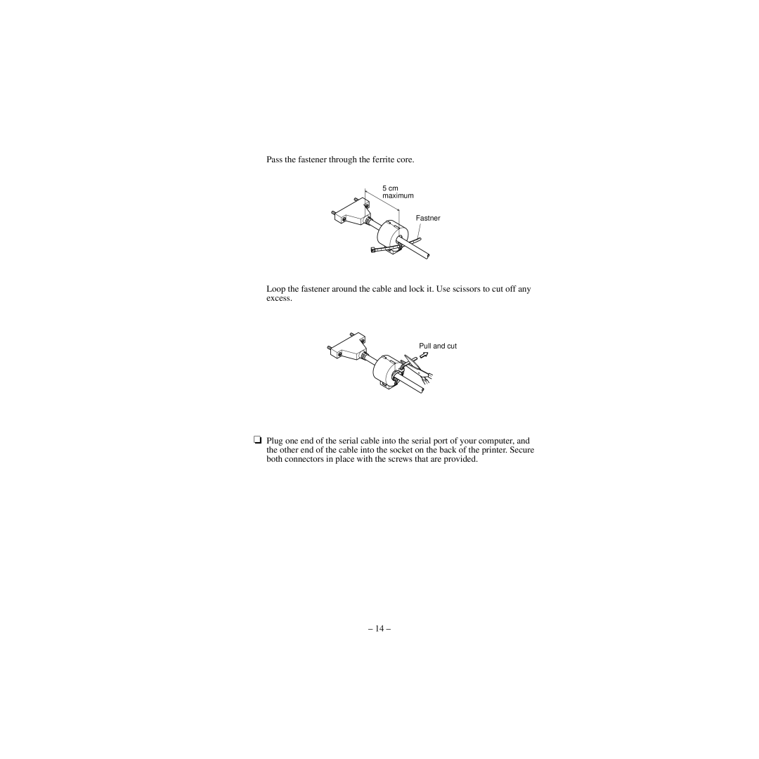 Star Micronics CBM-820 manual Cm maximum Fastner, Pull and cut 