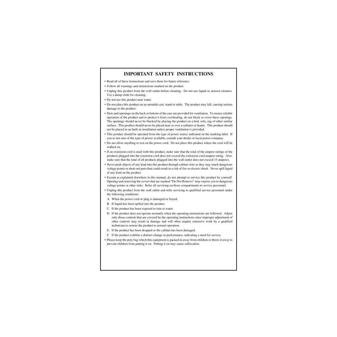 Star Micronics CBM-820 manual Important Safety Instructions 