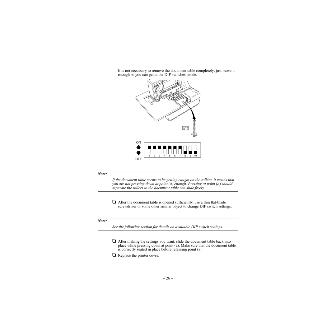 Star Micronics CBM-820 manual Off 