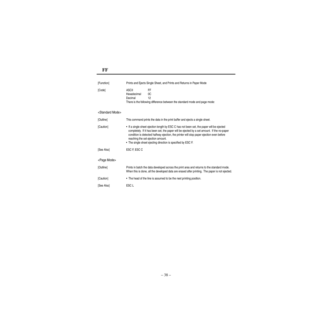 Star Micronics CBM-820 manual Hexadecimal Decimal, Reaching the set ejection amount 