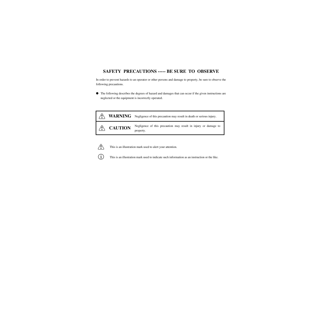 Star Micronics CBM-820 manual Safety Precautions Be Sure to Observe 