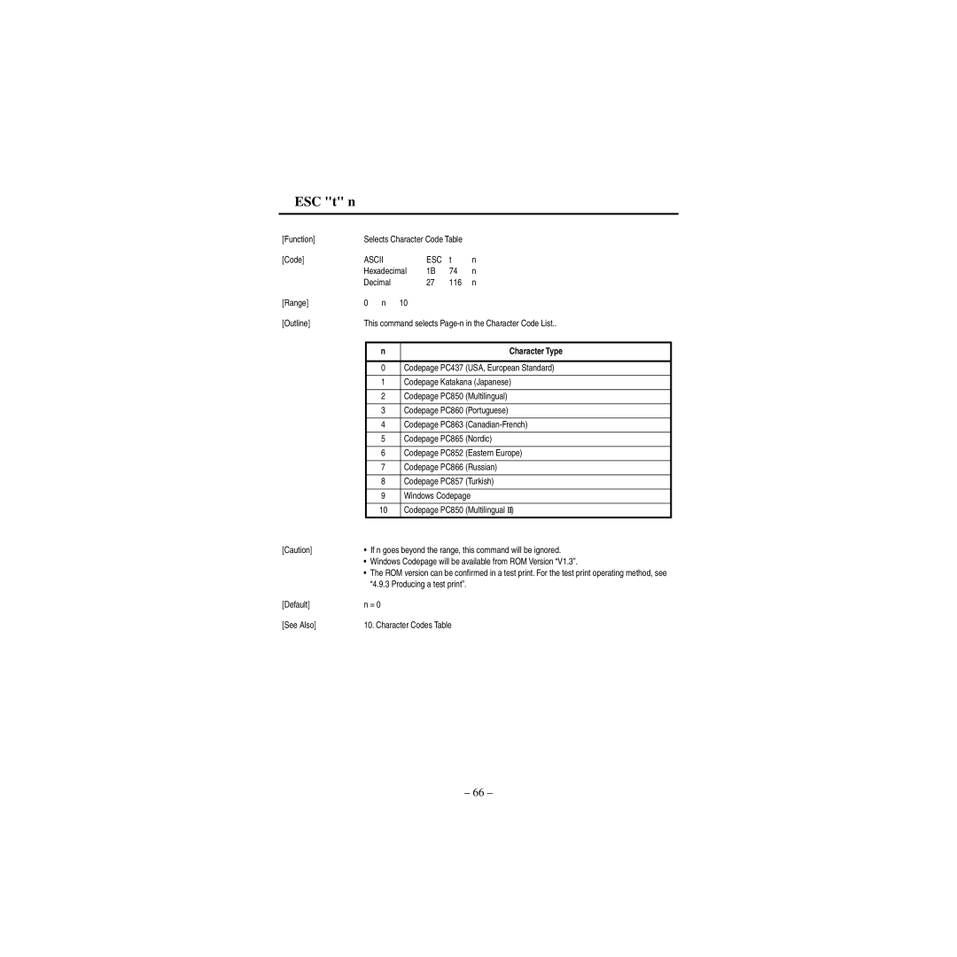 Star Micronics CBM-820 manual Character Type 