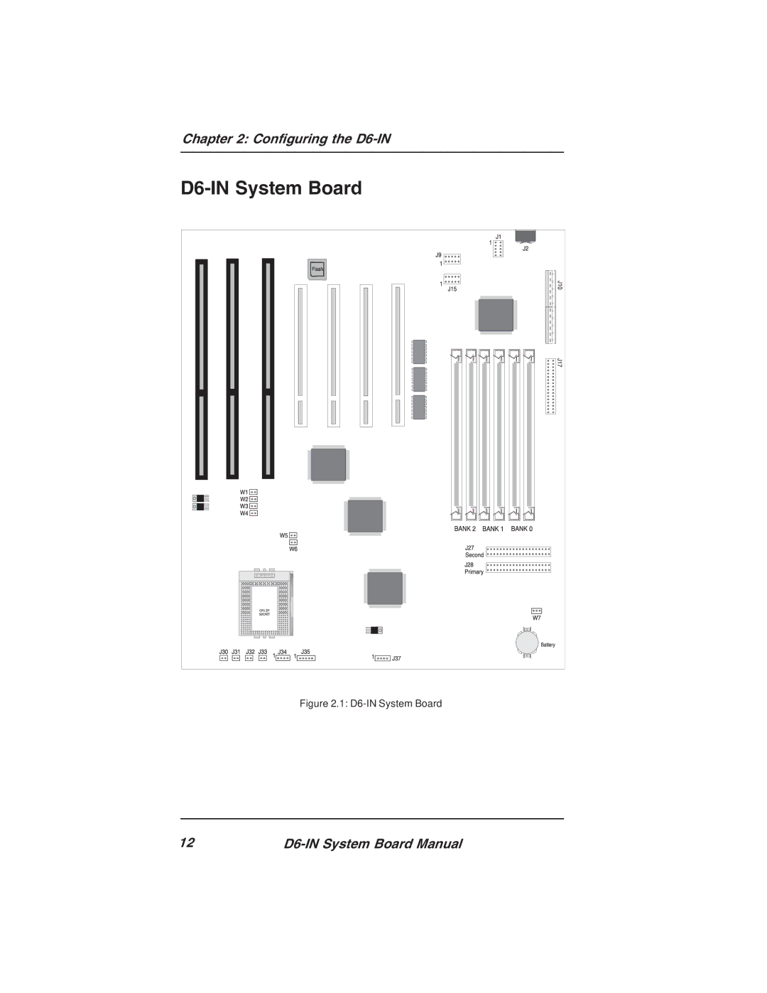 Star Micronics manual D6-IN System Board 