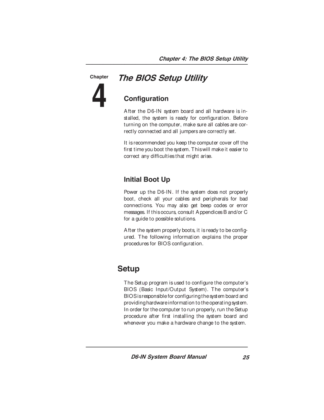 Star Micronics D6-IN manual Bios Setup Utility 