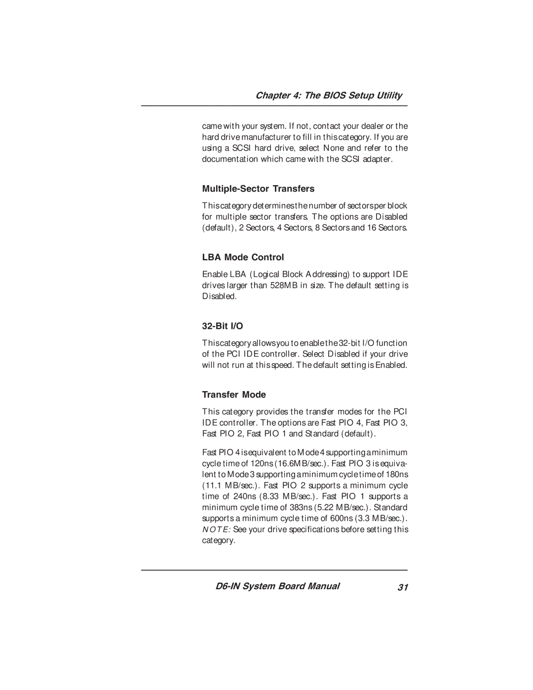 Star Micronics D6-IN manual Multiple-Sector Transfers, Transfer Mode 