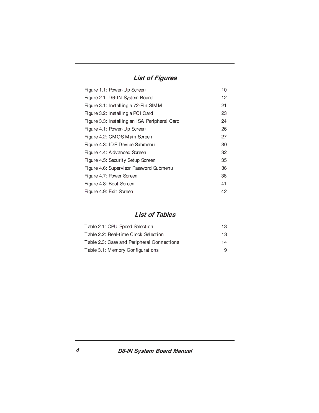 Star Micronics D6-IN manual List of Figures 