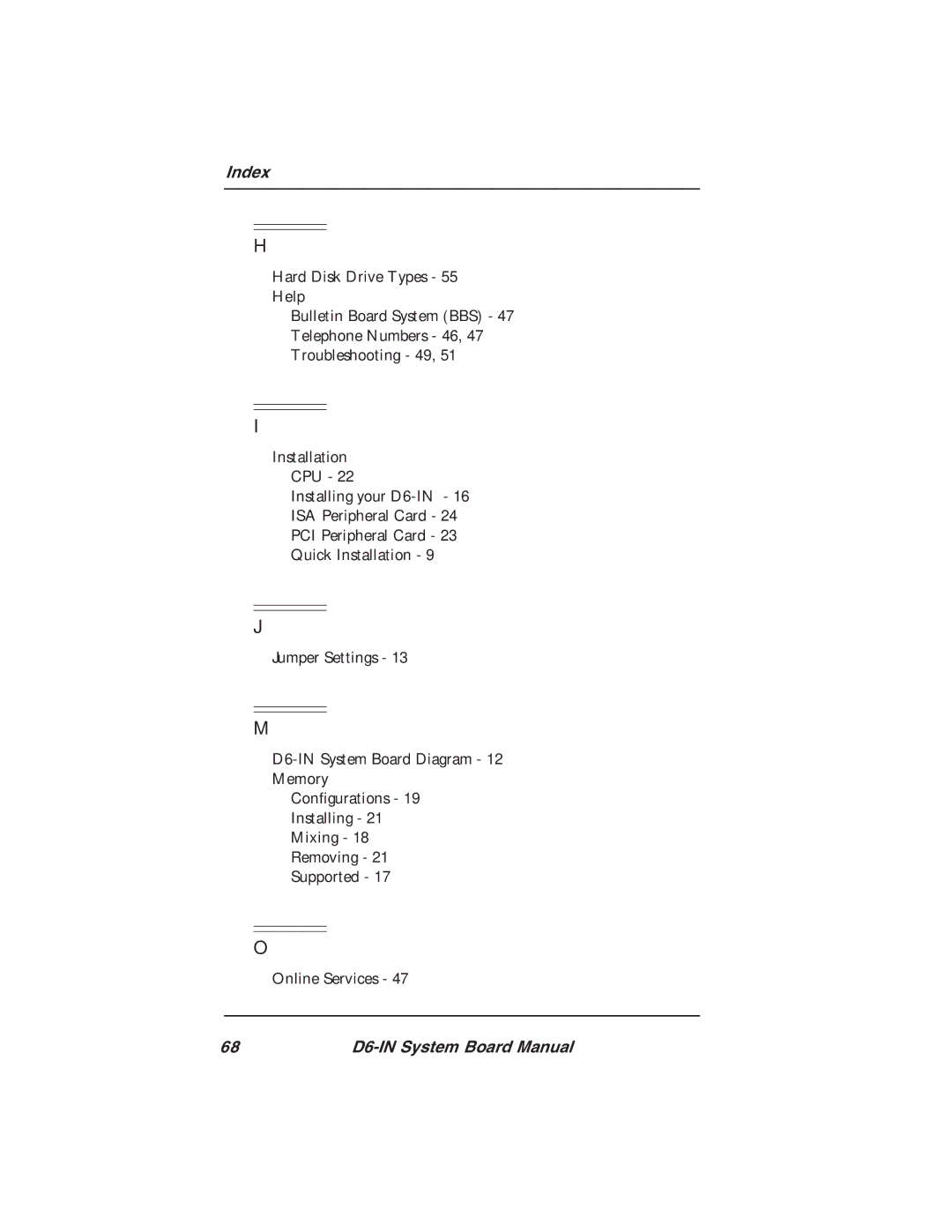 Star Micronics D6-IN manual 