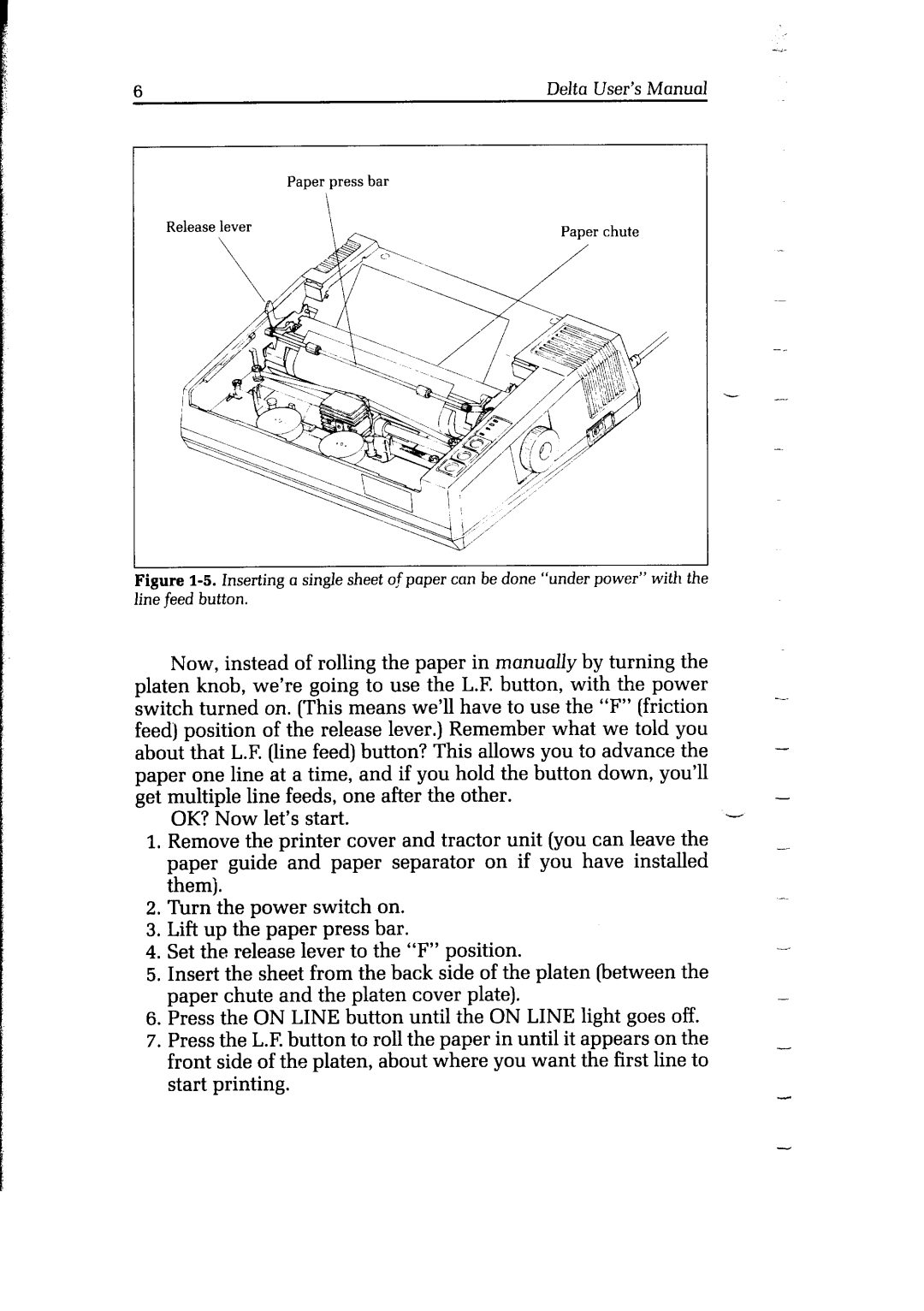 Star Micronics user manual Delta User’s Manual 