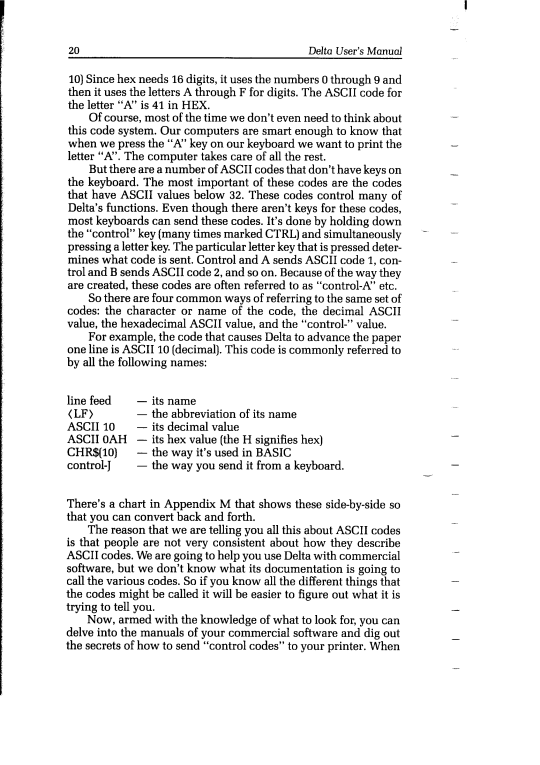 Star Micronics Delta user manual Ascii 