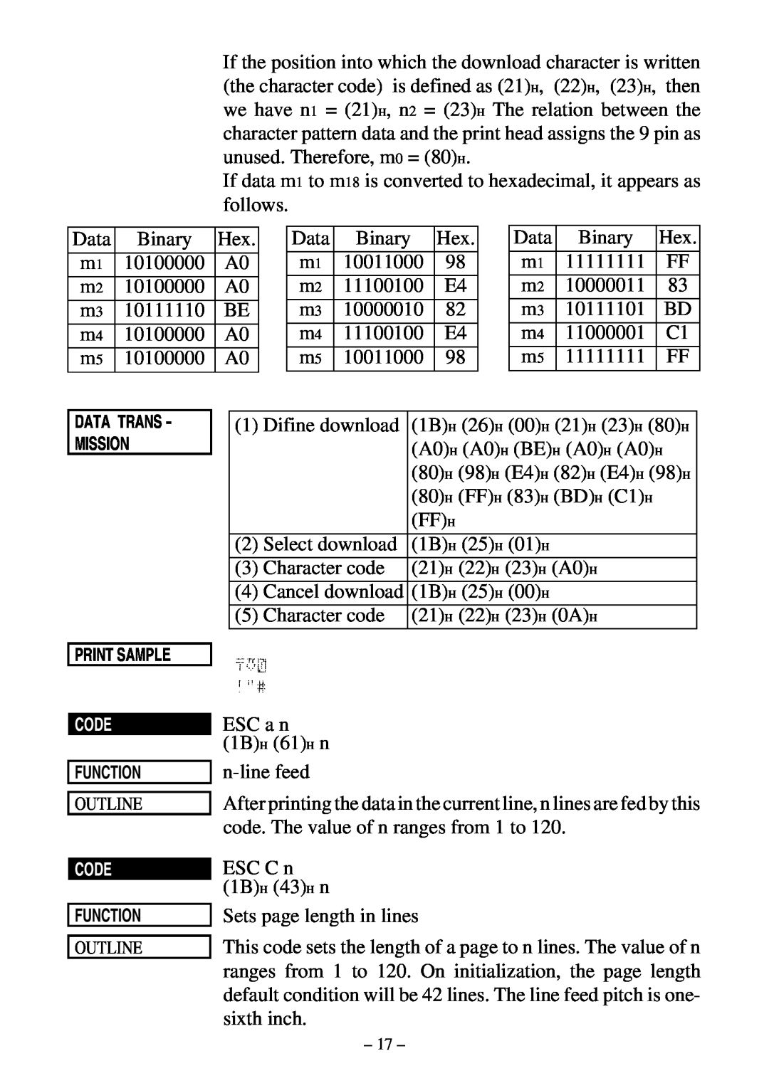Star Micronics DP8340 user manual Data Trans - Mission 