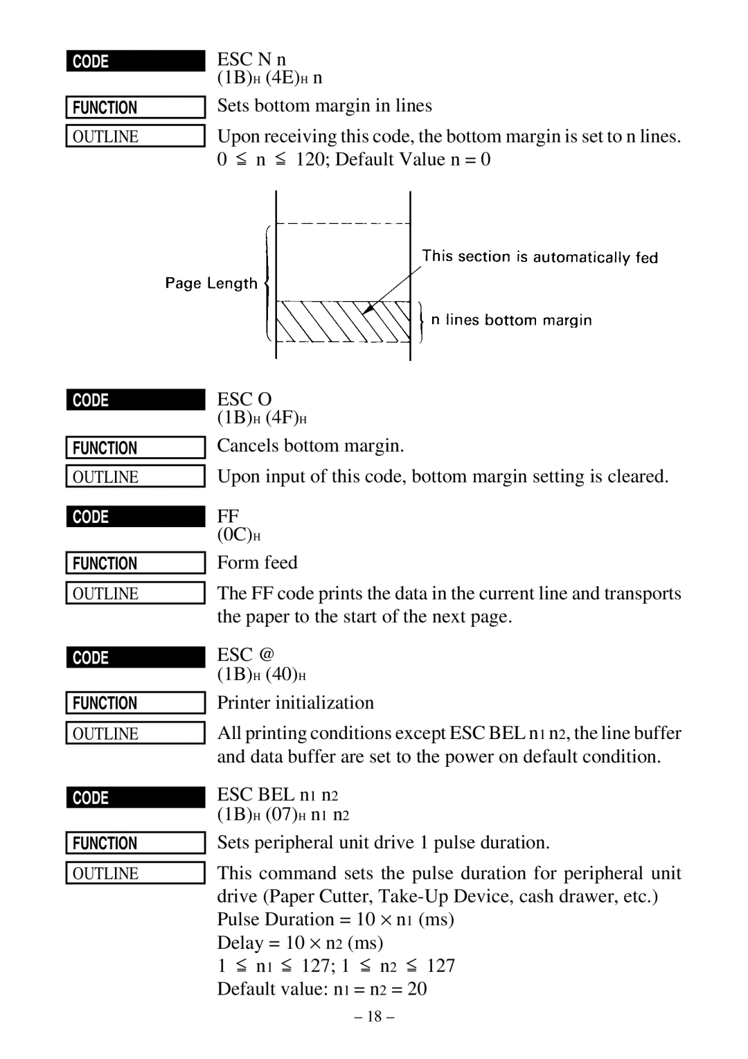 Star Micronics DP8340 user manual Code 