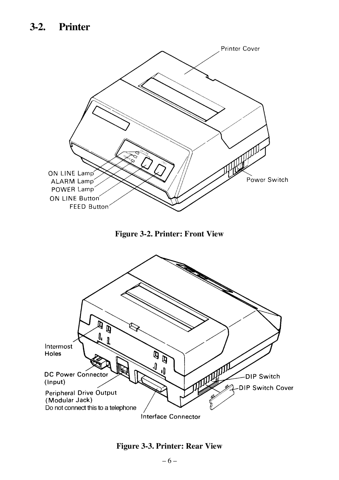 Star Micronics DP8340RC user manual Printer Front View 