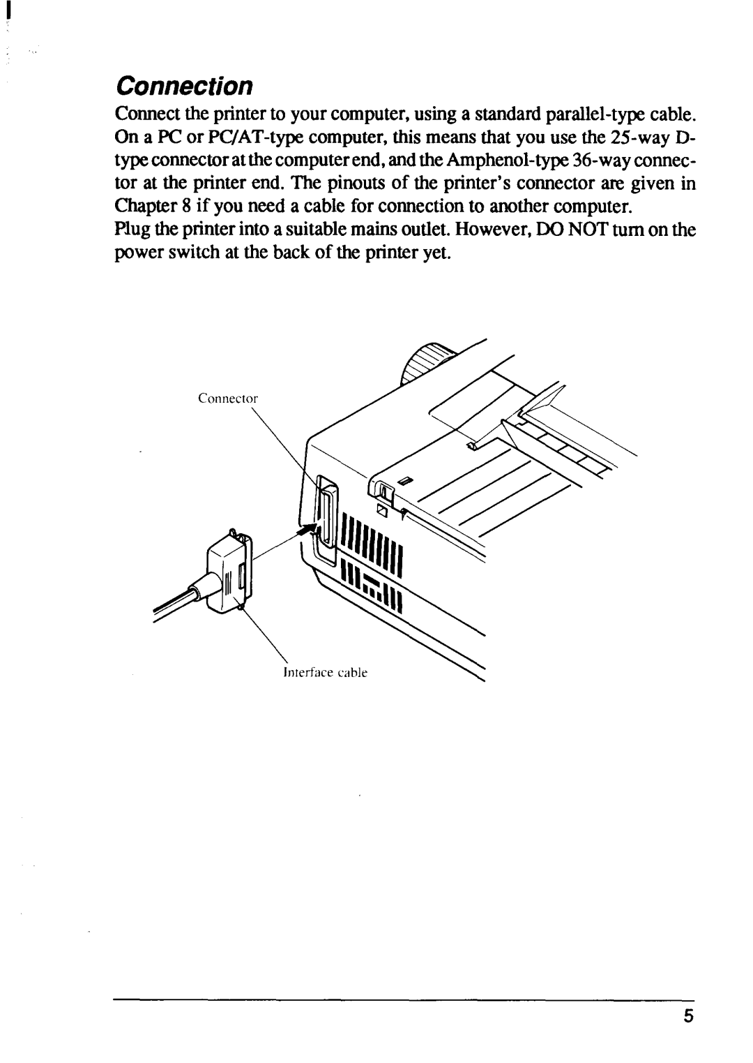 Star Micronics FR-15, FR-10 manual Connection 