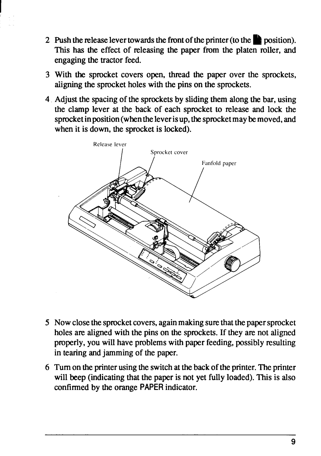 Star Micronics FR-15, FR-10 manual Release lever Sprocket cover 