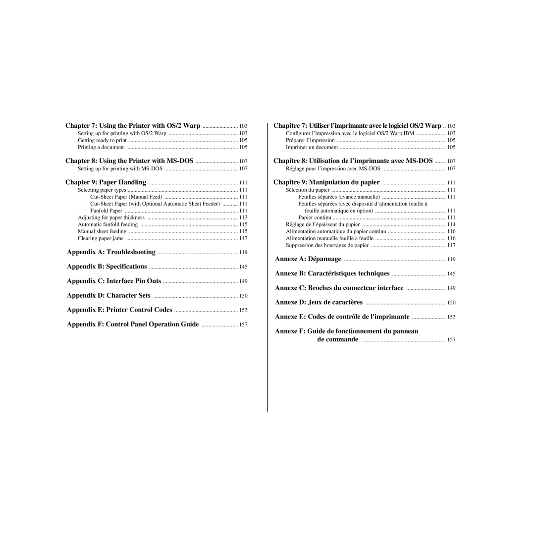 Star Micronics HL 80825321 user manual Annexe F Guide de fonctionnement du panneau 