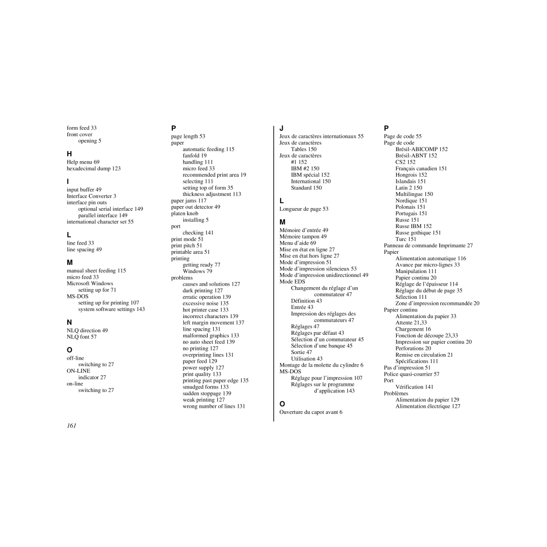 Star Micronics HL 80825321 user manual 161, Ms-Dos 