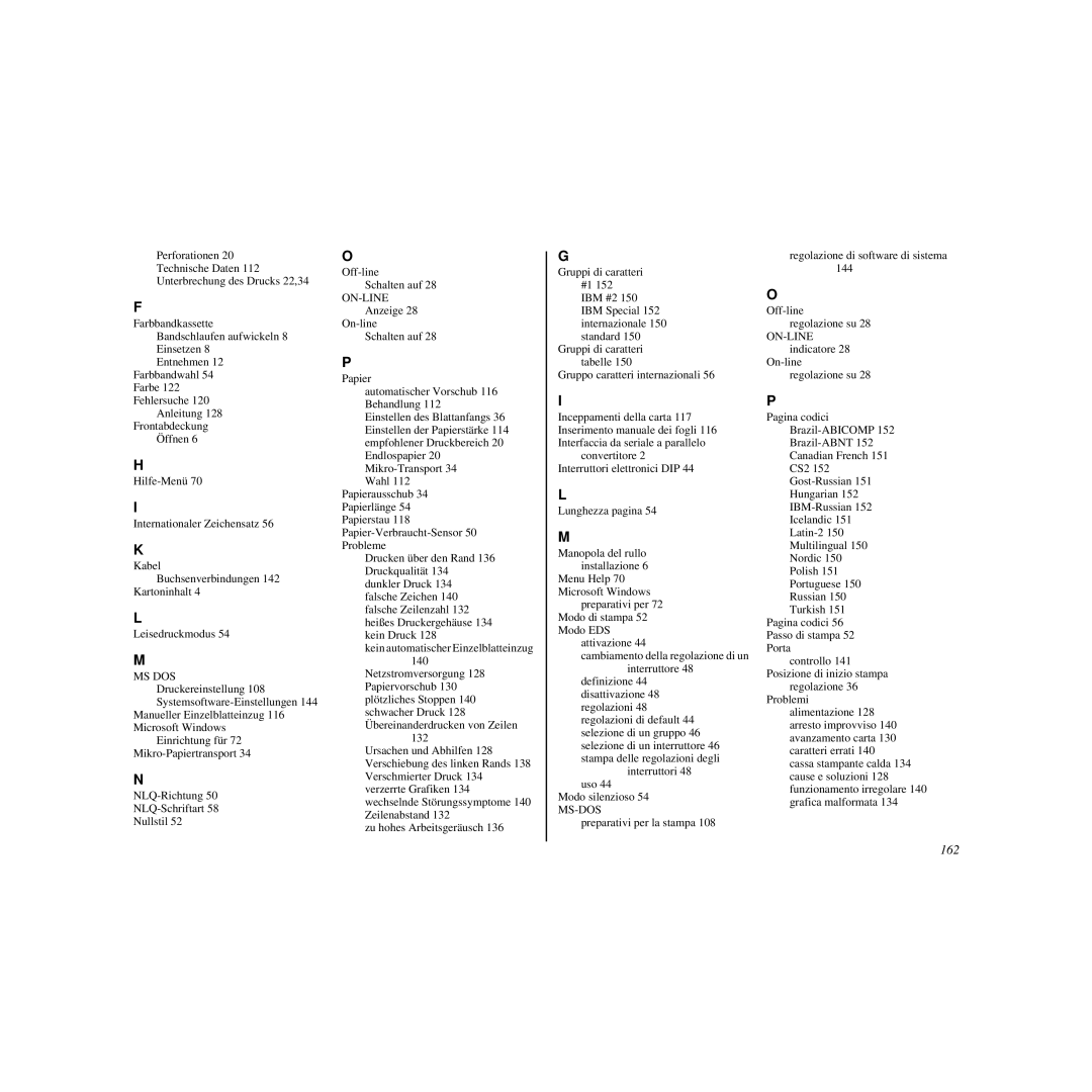 Star Micronics HL 80825321 user manual 162, Ms Dos 