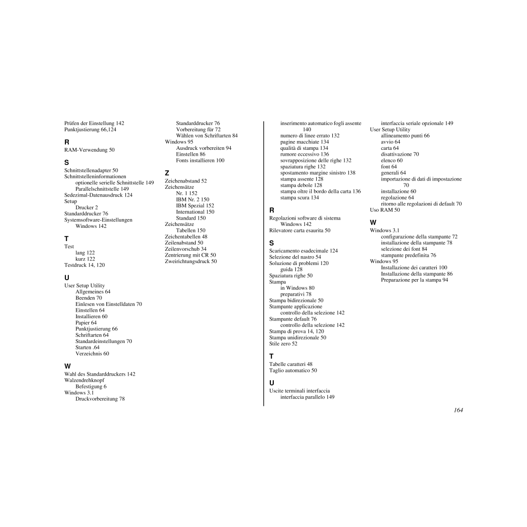 Star Micronics HL 80825321 user manual 164 