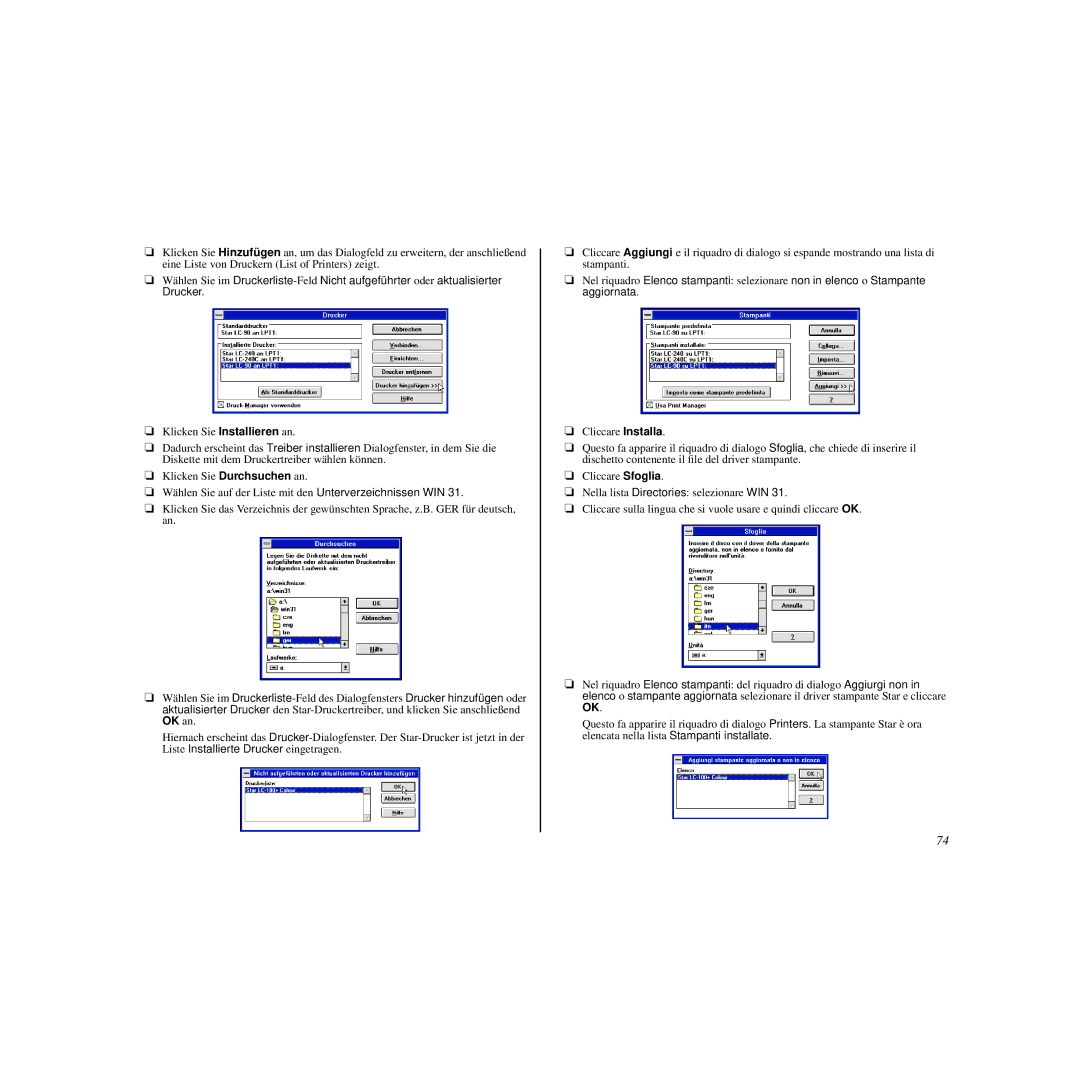 Star Micronics HL 80825321 user manual 