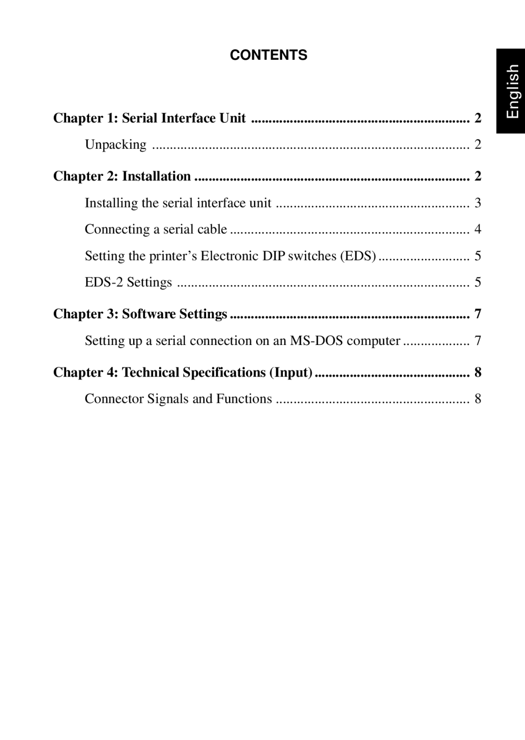 Star Micronics IS-NP192 user manual English 