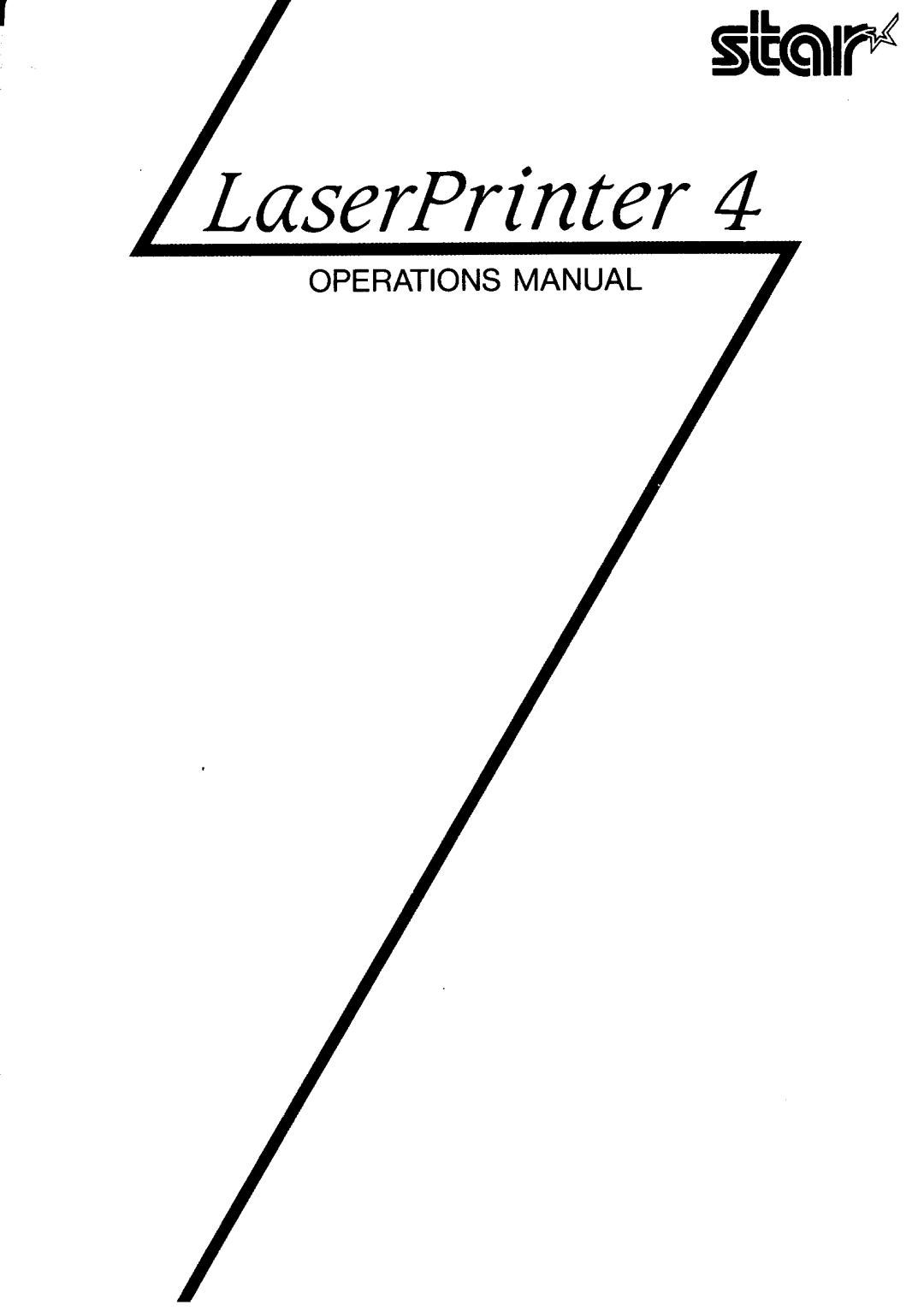 Star Micronics LaserPrinter4 manual 