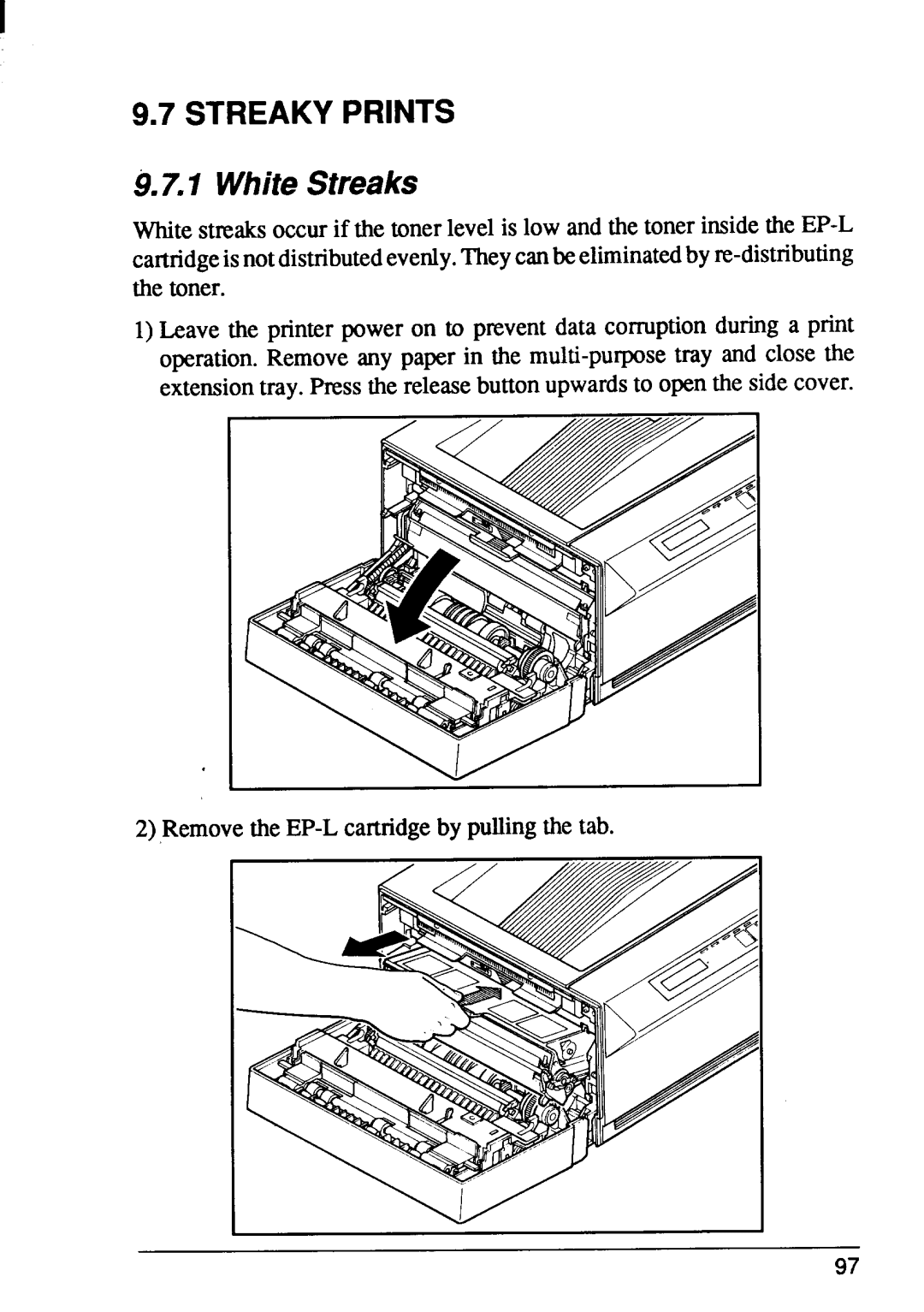 Star Micronics LaserPrinter4 manual Streakyprints, WhiteStreaks 