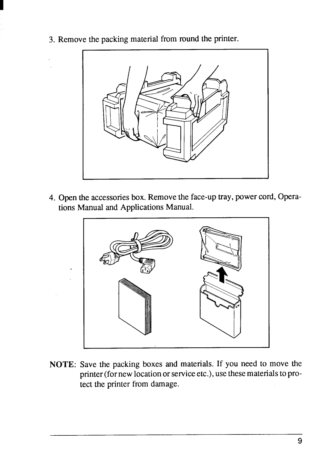 Star Micronics LaserPrinter4 manual Removethe packingmaterialfrom roundthe printer 