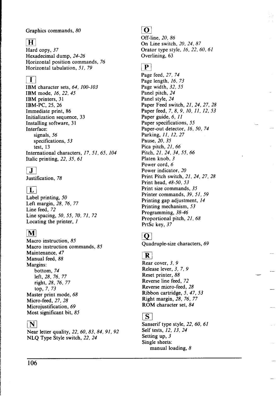 Star Micronics lC-10 user manual 106 