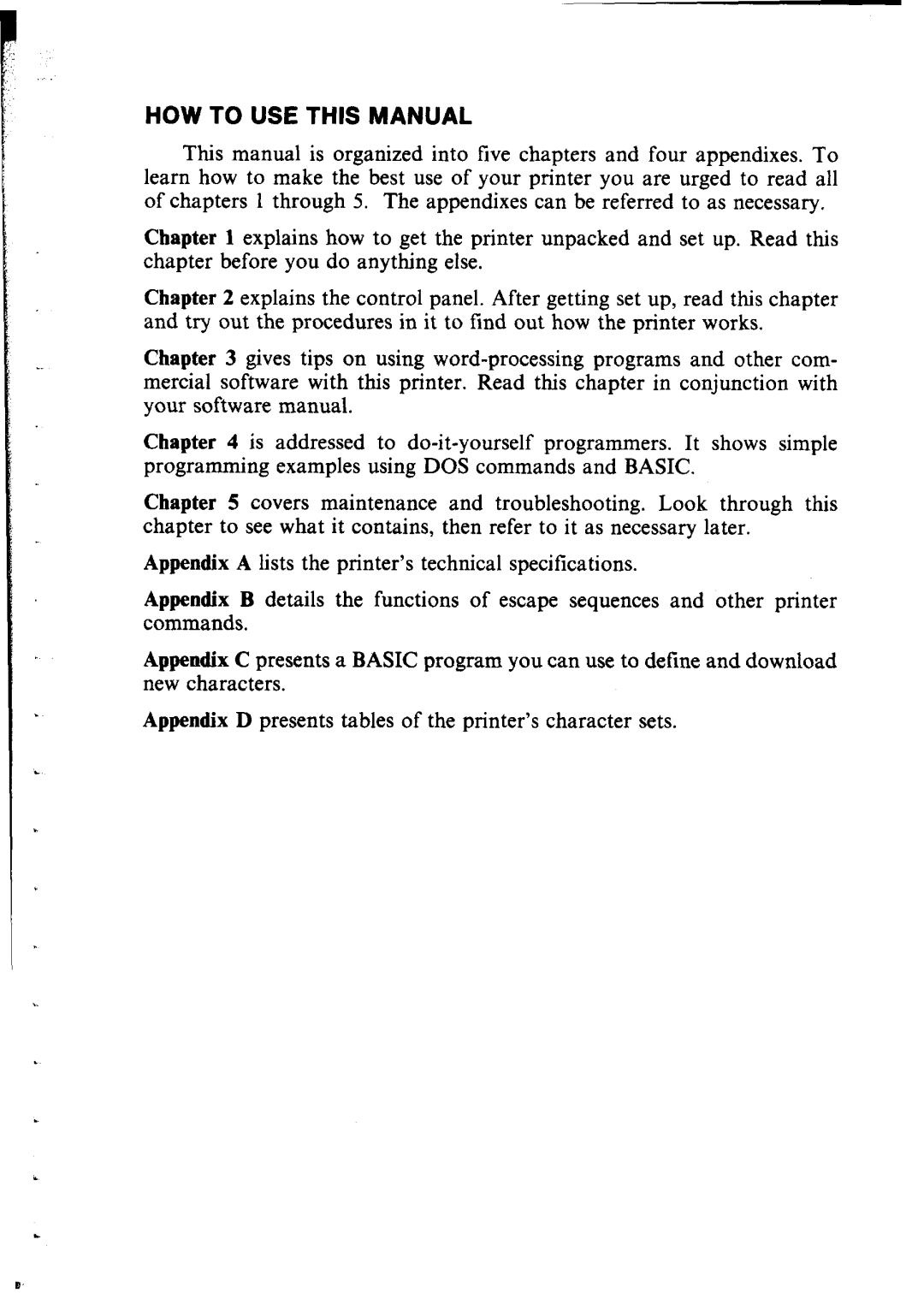 Star Micronics lC-10 user manual HOW to USE this Manual 