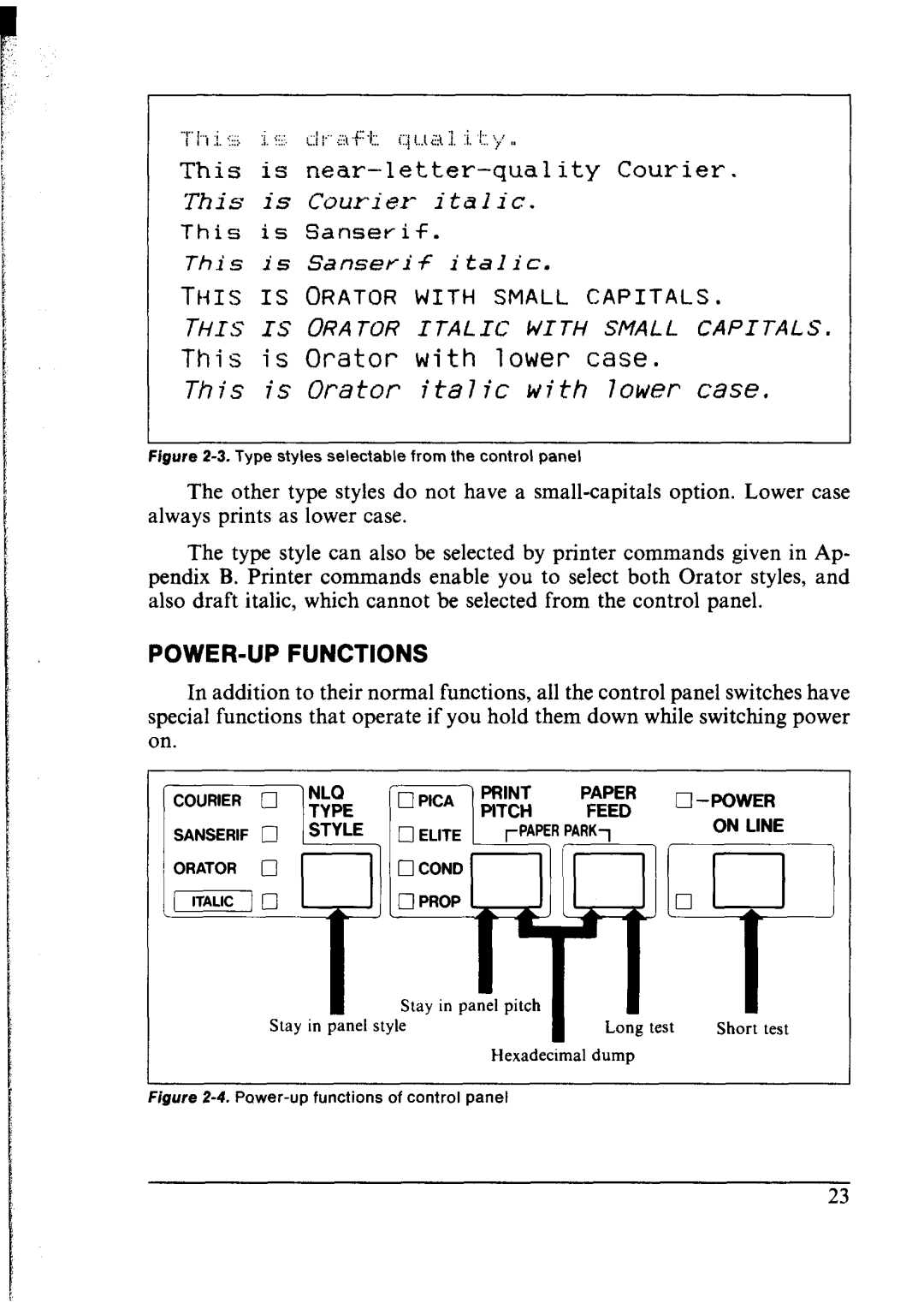 Star Micronics lC-10 user manual This is near-letter-quality Courier 