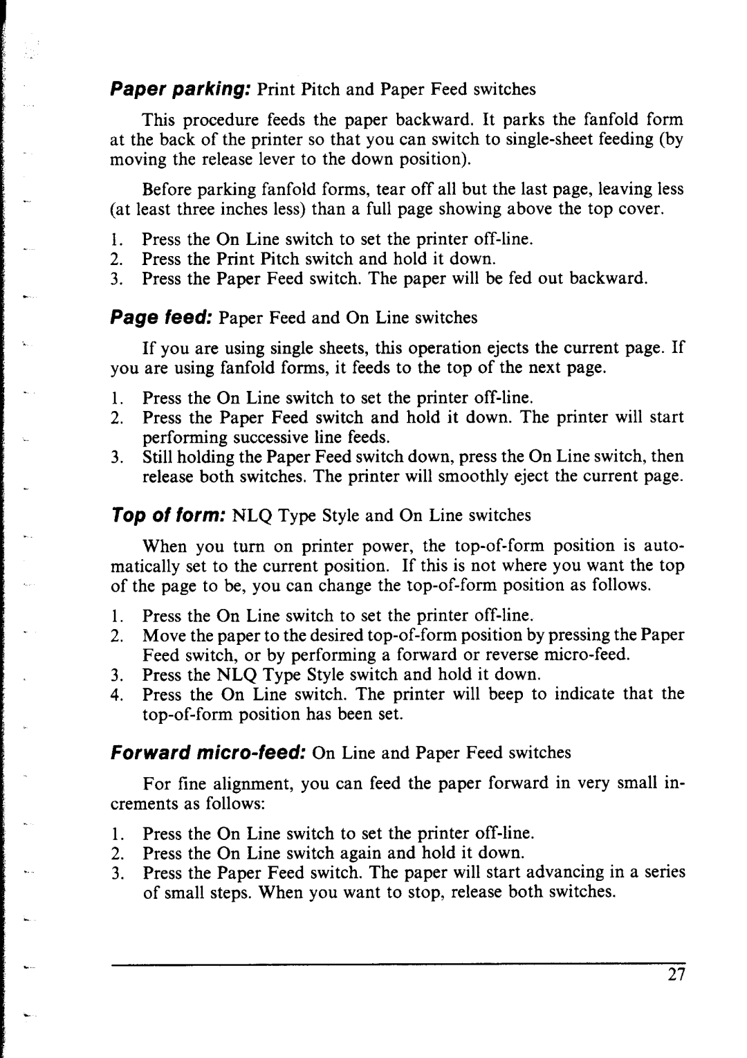 Star Micronics lC-10 user manual 