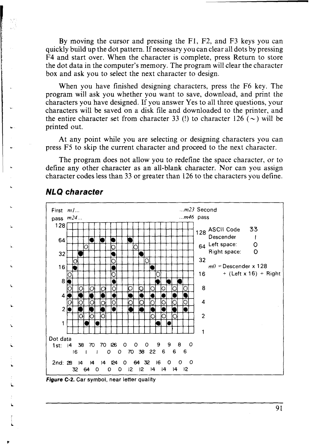 Star Micronics lC-10 user manual NLQ character, 12831 