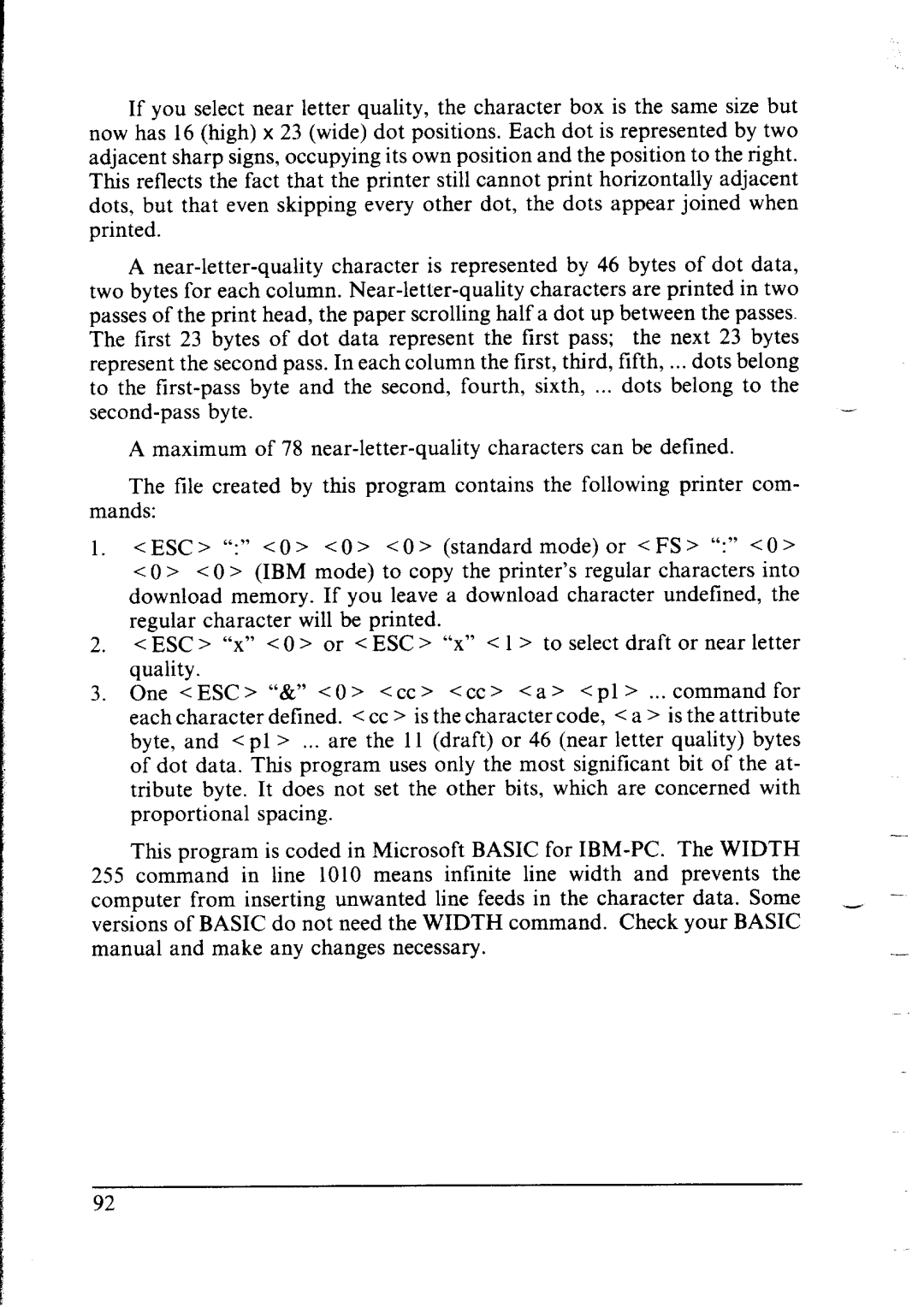 Star Micronics lC-10 user manual 