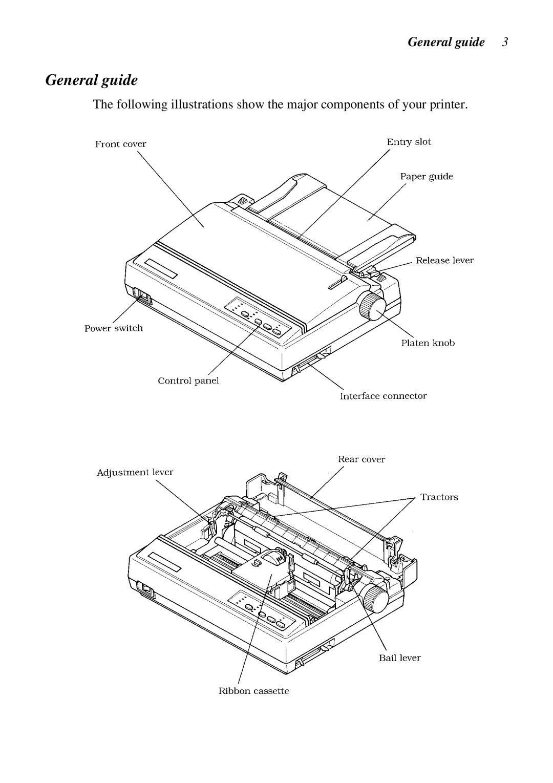 Star Micronics LC-100+, LC-1011C user manual General guide 