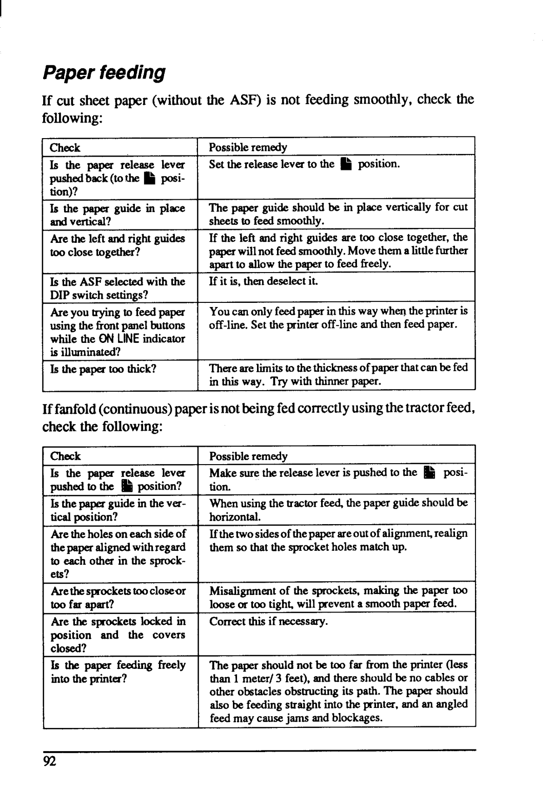 Star Micronics LC-20 user manual 