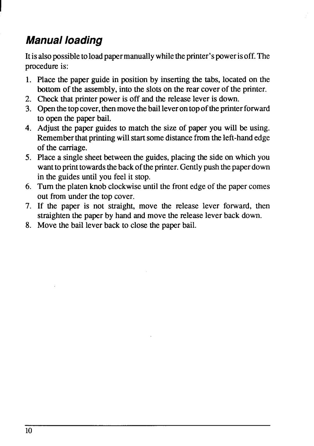 Star Micronics LC-20 user manual Manualloading 