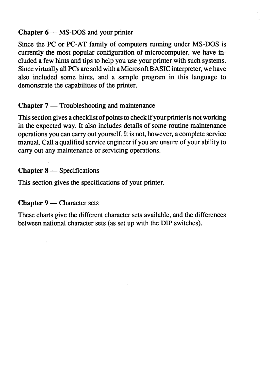 Star Micronics LC-20 user manual 