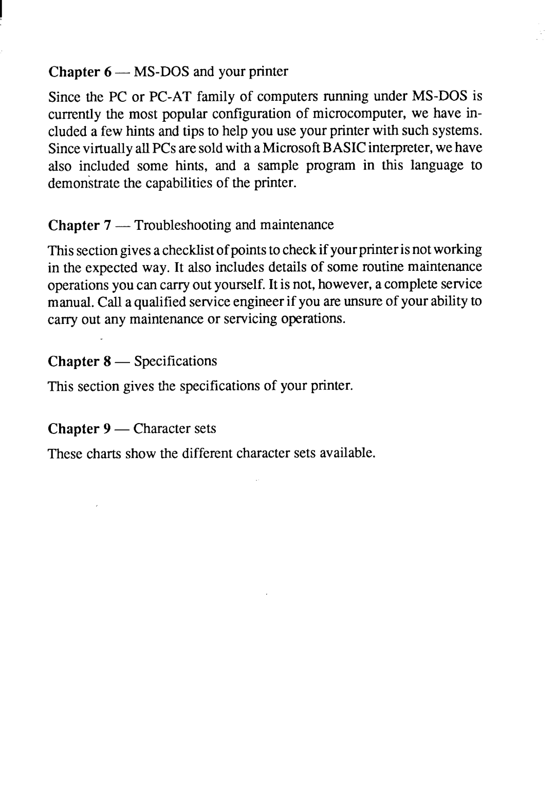 Star Micronics LC-200 user manual 