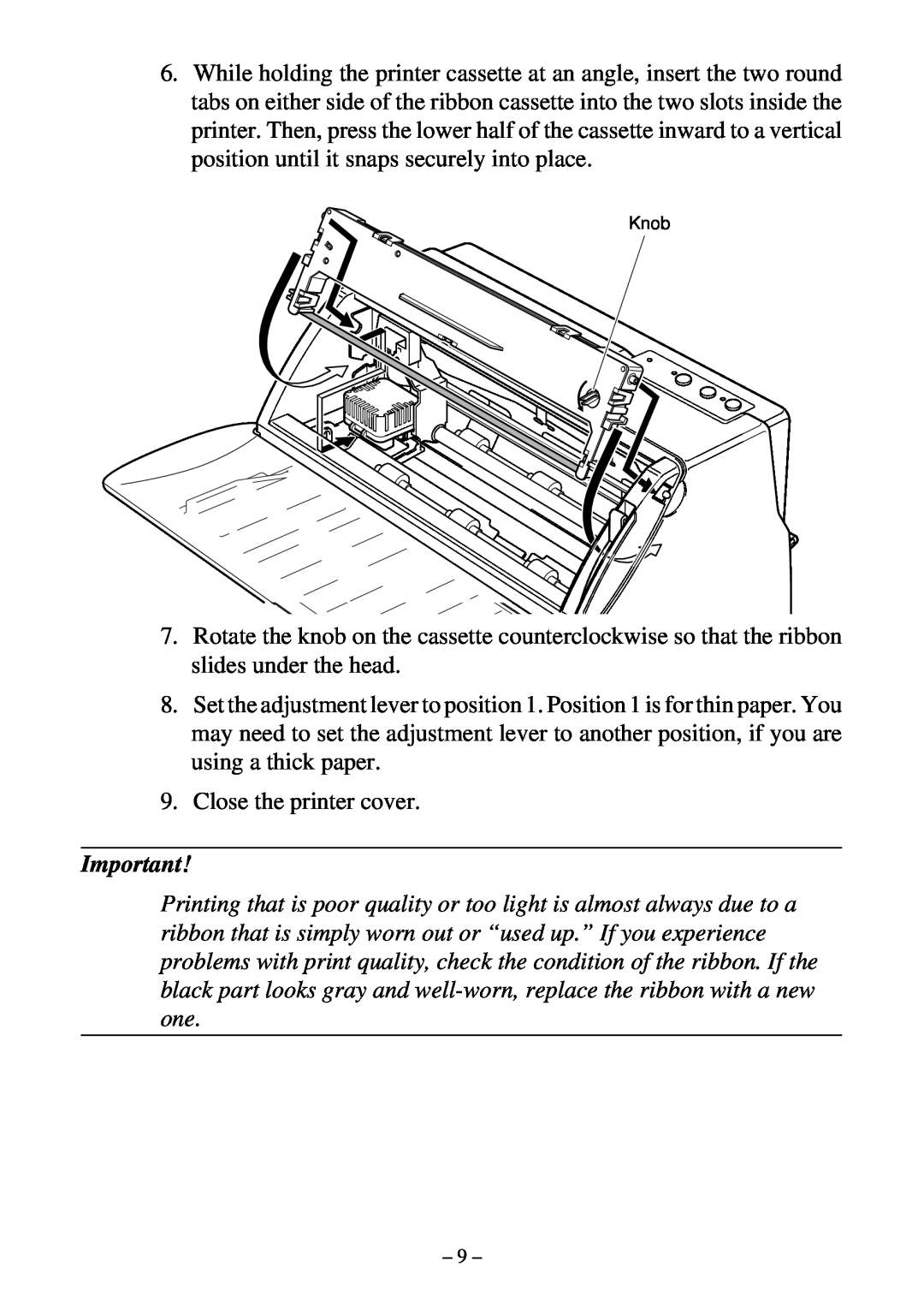Star Micronics LC-500 user manual Close the printer cover 